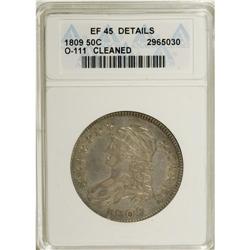 1809 50C --Cleaned--ANACS. XF45 Details. NGC Census: (5