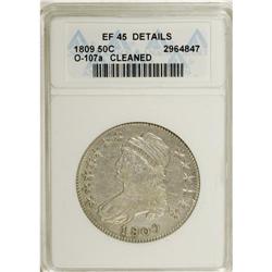 1809 50C --Cleaned--ANACS. XF45 Details. NGC Census: (5