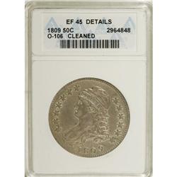 1809 50C --Cleaned--ANACS. XF45 Details. NGC Census: (5