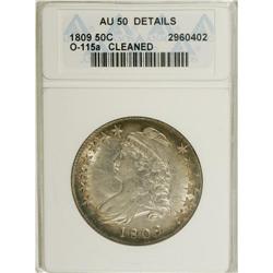 1809 50C --Cleaned--ANACS. AU50 Details. NGC Census: (2