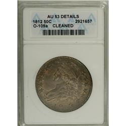 1812 50C --Cleaned--ANACS. AU53 Details. NGC Census: (3