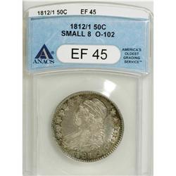 1812/1 50C Small 8 XF45 ANACS. O-102. NGC Census: