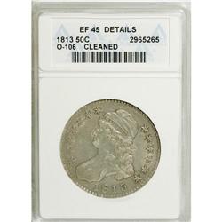 1813 50C --Cleaned--ANACS. XF45 Details. NGC Census: (4