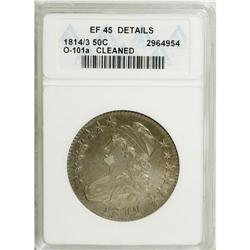 1814/3 50C --Cleaned--ANACS. XF45 Details. NGC Census: