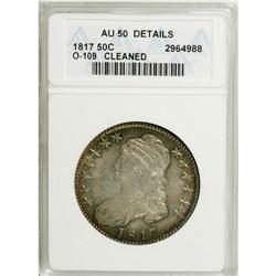 1817 50C --Cleaned--ANACS. AU50 Details. NGC Census: (2