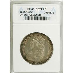 1817/3 50C --Cleaned--ANACS. XF40 Details. NGC Census:
