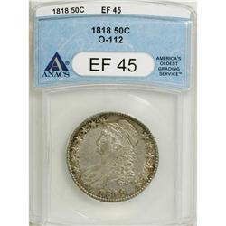 1818 50C XF45 ANACS. O-112. NGC Census: (41/297).