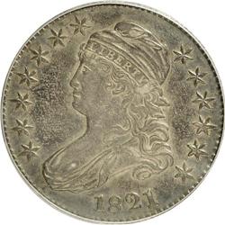 1821 50C XF40 PCGS. PCGS Population (22/310). NGC Cens