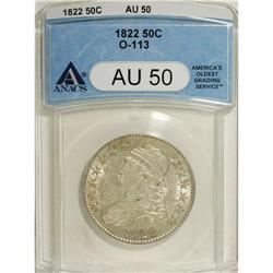 1822 50C AU50 ANACS. O-113. NGC Census: (24/329).