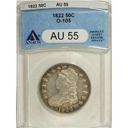1822 50C AU55 ANACS. O-105. NGC Census: (56/252).