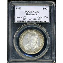 1823 50C ( ) AU50 PCGS. PCGS Population (56/310). NGC