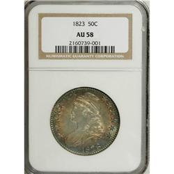 1823 50C ( ) AU58 NGC. NGC Census: (147/167). PCGS Pop