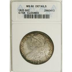 1823 50C ( )--Cleaned--ANACS. MS60 Details. NGC Census