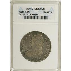1825 50C --Cleaned--ANACS. AU50 Details. NGC Census: (4