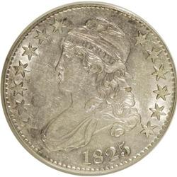 1825 50C AU50 PCGS. O-106, R.4. PCGS Population (75/48