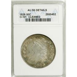 1826 50C --Cleaned--ANACS. AU55 Details. NGC Census: (1