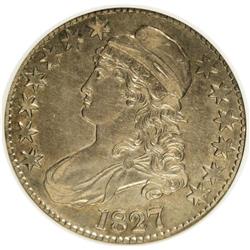 1827 50C Square Base 2 AU50 ANACS. O-109. NGC Census: