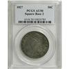 Image 1 : 1827 50C Square Base 2 AU50 PCGS. O-110, R-4. PCGS
