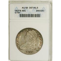 1827/6 50C AU58 ANACS. O-101. NGC Census: (11/29). PCG