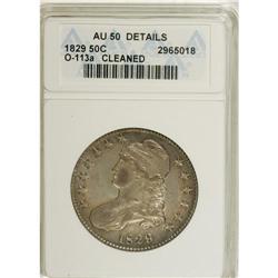 1829 50C --Cleaned--ANACS. AU50 Details. NGC Census: (4