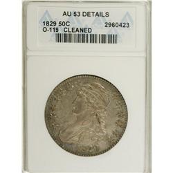 1829 50C --Cleaned--ANACS. AU53 Details. NGC Census: (5