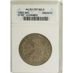 1829 50C --Cleaned--ANACS. AU53 Details. NGC Census: (5