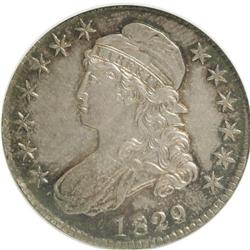 1829/7 50C AU58 NGC. NGC Census: (37/45). PCGS Populat