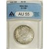 Image 1 : 1830 50C Small 0 AU55 ANACS. O-108. NGC Census: (1