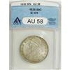 Image 3 : 1830 50C Small 0 AU58 ANACS. O-101. NGC Census: (3