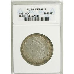 1831 50C --Cleaned--ANACS. AU50 Details. NGC Census: (5