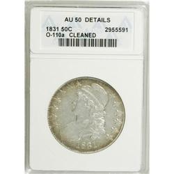 1831 50C --Cleaned--ANACS. AU50 Details. NGC Census: (5