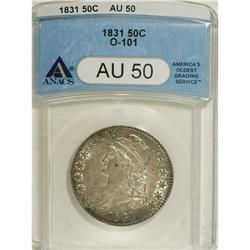 1831 50C AU50 ANACS. O-101. NGC Census: (56/864).