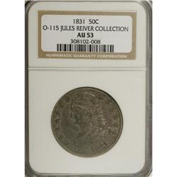 1831 50C AU53 NGC. O-115. Ex: Jules Reiver Collect