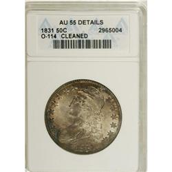 1831 50C --Cleaned--ANACS. AU55 Details. NGC Census: (1