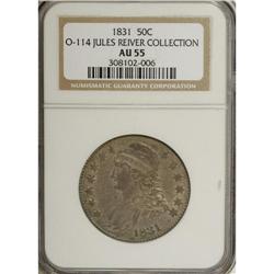 1831 50C AU55 NGC. O-114. Ex: Jules Reiver Collect