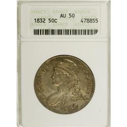 1832 50C Small Letters AU50 ANACS. NGC Census: (96