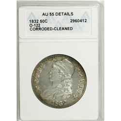 1832 50C Small Letters--Cleaned, Corroded--ANACS. AU55