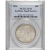 Image 1 : 1834 50C Large Date, Small Letters AU53 PCGS. PCGS