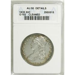 1835 50C --Cleaned--ANACS. AU50 Details. NGC Census: (3