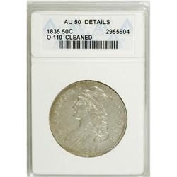 1835 50C --Cleaned--ANACS. AU50 Details. NGC Census: (3