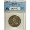 Image 1 : 1836 50C Lettered Edge AU50 ANACS. O-103. NGC Cens