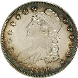1836 50C Lettered Edge MS61 ANACS. O-101a. NGC Cen
