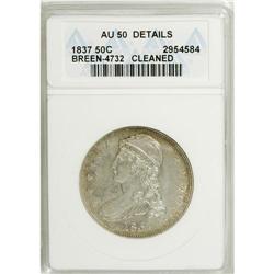 1837 50C --Cleaned--ANACS. AU50 Details. NGC Census: (3