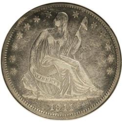 1841 50C AU50 ANACS. NGC Census: (0/42). PCGS Populati