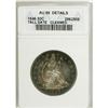 Image 1 : 1846 50C Tall Date--Cleaned--ANACS. AU58 Details.