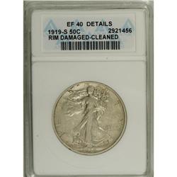 1919-S 50C XF40 ANACS. NGC Census: (13/180). PCGS Popu