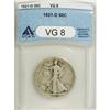 Image 1 : 1921-D 50C VG8 ANACS. NGC Census: (88/437). PCGS P