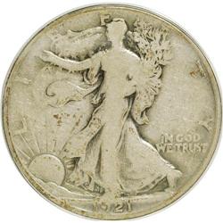 1921-D 50C VG8 ANACS. NGC Census: (88/437). PCGS Popul