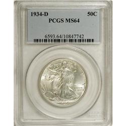 1934-D 50C MS64 PCGS. PCGS Population (679/534). N