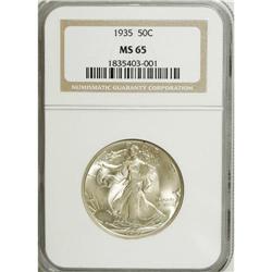 1935 50C MS65 NGC. NGC Census: (585/202). PCGS Pop